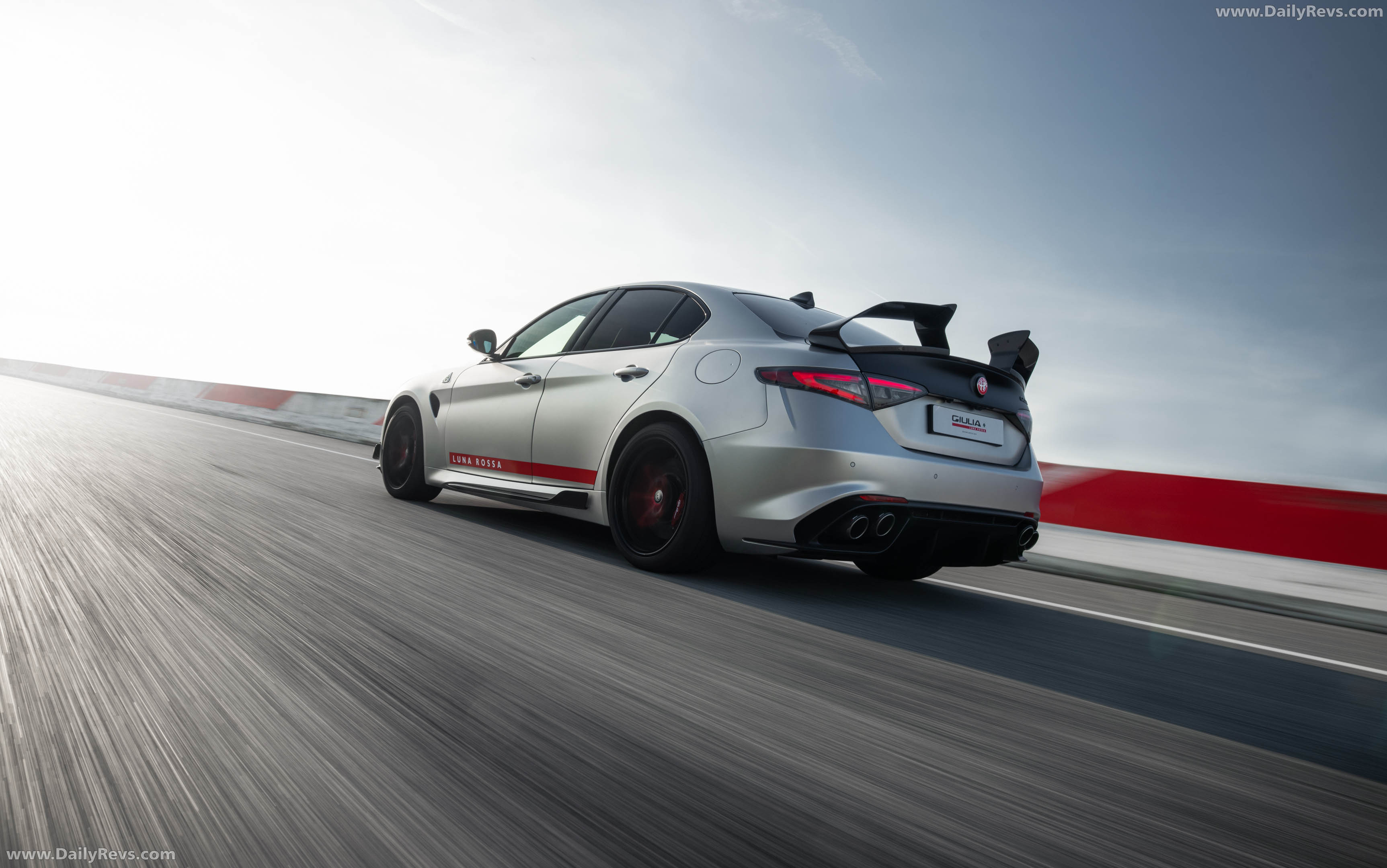 2027 Alfa Romeo Giulia Quadrifoglio Luna Rossa Rear View